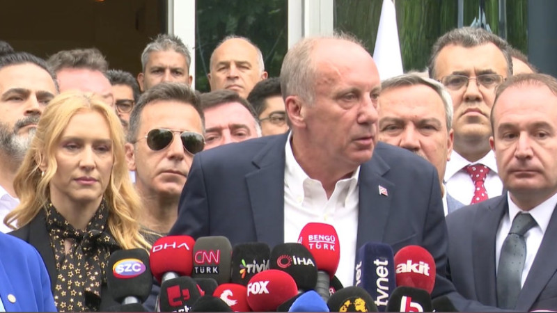 Muharrem İnce, cumhurbaşkanı adaylığından çekildi