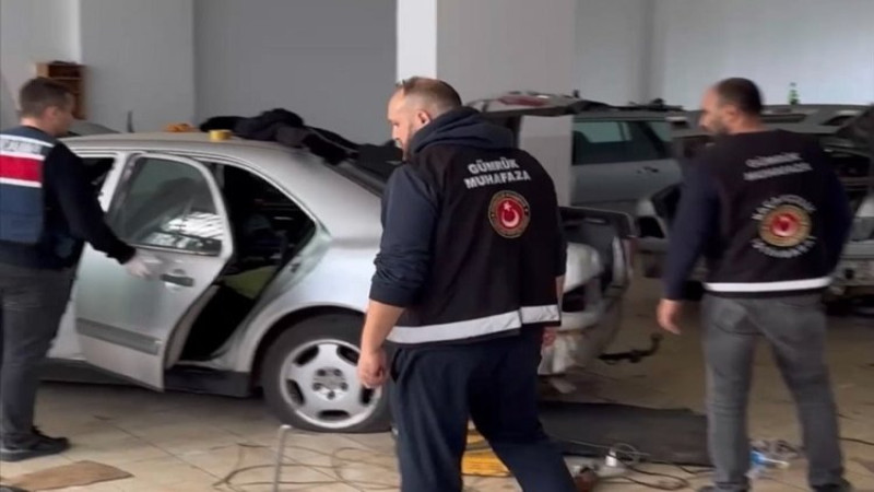 Düzce'de kaçak oto ve yedek parça operasyonu