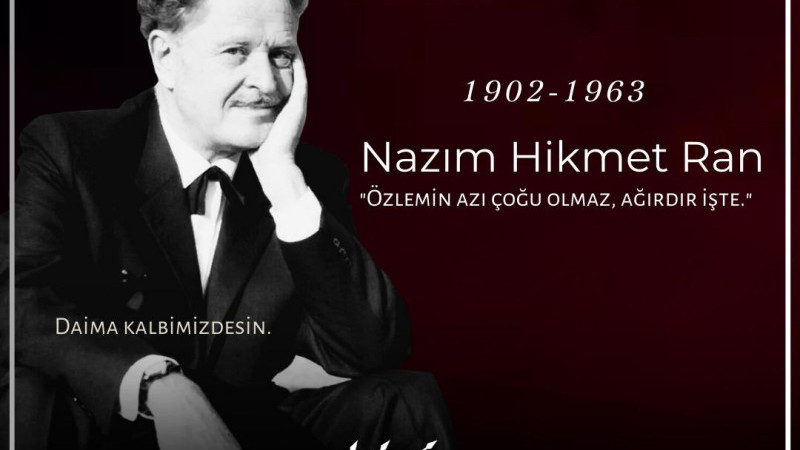 CHP Düzce Örgütü, Nazım Hikmet'i 61. Ölüm Yıldönümünde Saygıyla Andı