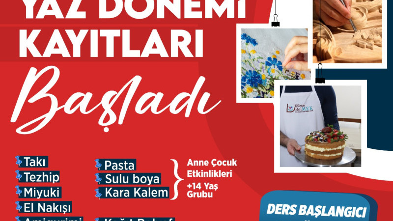 BELMEK’TE YAZ KURSLARI KAYITLARI 19 TEMMUZ’DA SONA ERECEK